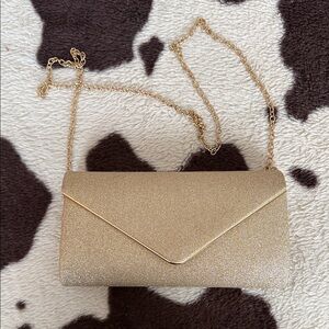 Elegant Gold Clutch Bag